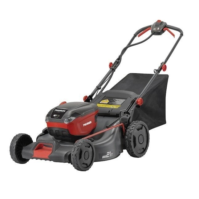 prorun 60v 21 in. steel deck cordless push lawn mower with 2.5 ah battery and charger prorun 60v 21 in. steel deck cordless push lawn mower with 2.5 ah battery and charger