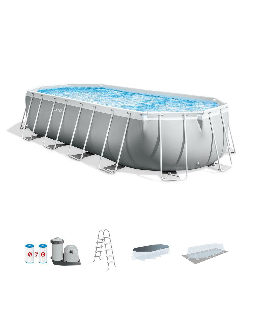 prism frame™ 20′ x 10′ x 48″ oval above ground pool set prism frame™ 20′ x 10′ x 48″ oval above ground pool set