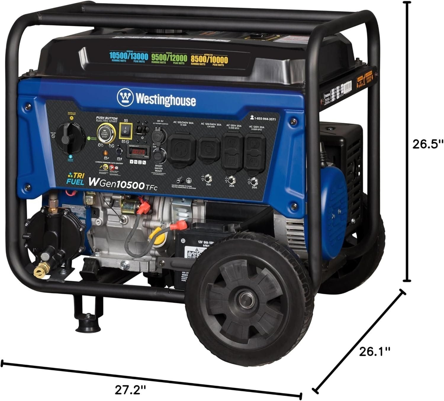 westinghouse 13,500 peak watt dual fuel portable generator westinghouse 13,500 peak watt dual fuel portable generator
