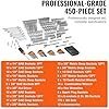 vevor mechanics tool set and socket set, 1/4″ 3/8″ 1/2″ drive deep and standard sockets, 450 pcs sae and metric mechanic tool kit with bits, combination wrench, hex wrenches, accessories, storage case vevor mechanics tool set and socket set, 1/4″ 3/8″ 1/2″ drive deep and standard sockets, 450 pcs sae and metric mechanic tool kit with bits, combination wrench, hex wrenches, accessories, storage case