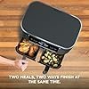 ninja dz201 foodi 8 quart 6 in 1 dualzone 2 basket air fryer with 2 independent frying baskets, match cook & smart finish to roast, broil, dehydrate & more for quick, easy meals, grey ninja dz201 foodi 8 quart 6 in 1 dualzone 2 basket air fryer with 2 independent frying baskets, match cook & smart finish to roast, broil, dehydrate & more for quick, easy meals, grey