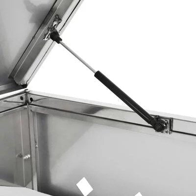 vidaxl triple wheelie bin shed 63.4 gal stainless vidaxl triple wheelie bin shed 63.4 gal stainless