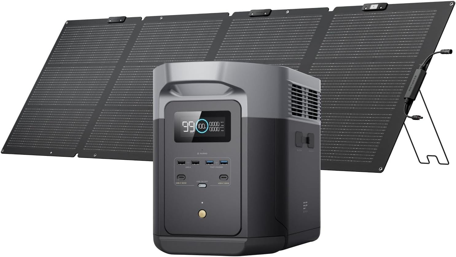 ef ecoflow portable power station delta 2 max, 2400w lfp solar generator, full charge in 1 hr ef ecoflow portable power station delta 2 max, 2400w lfp solar generator, full charge in 1 hr
