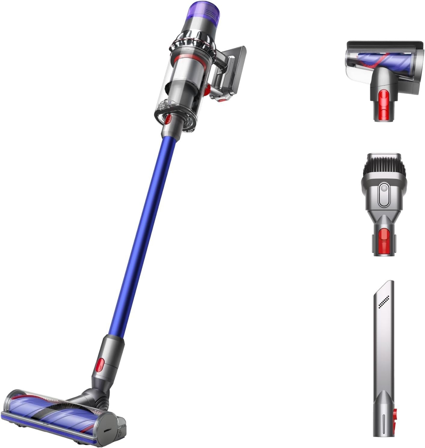 dyson v11 cordless stick vacuum, large, nickel/blue dyson v11 cordless stick vacuum, large, nickel/blue