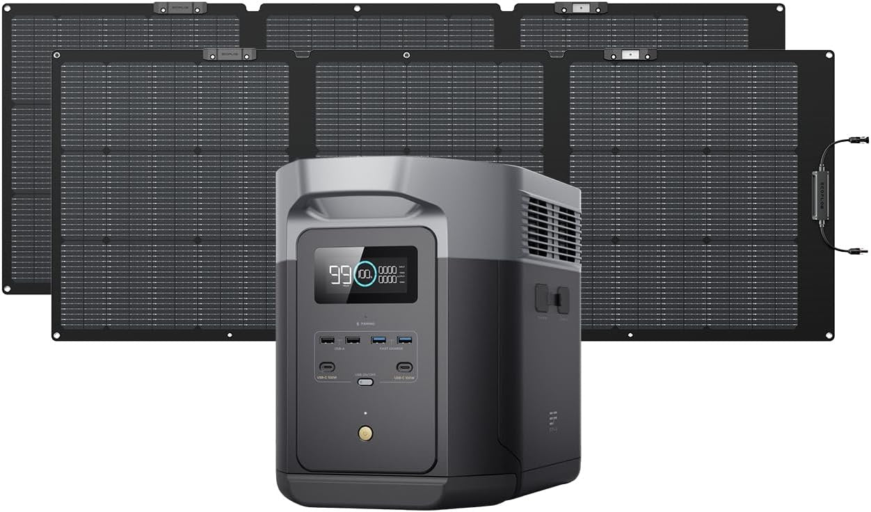 ef ecoflow portable power station delta 2 max, 2400w lfp solar generator, full charge in 1 hr ef ecoflow portable power station delta 2 max, 2400w lfp solar generator, full charge in 1 hr