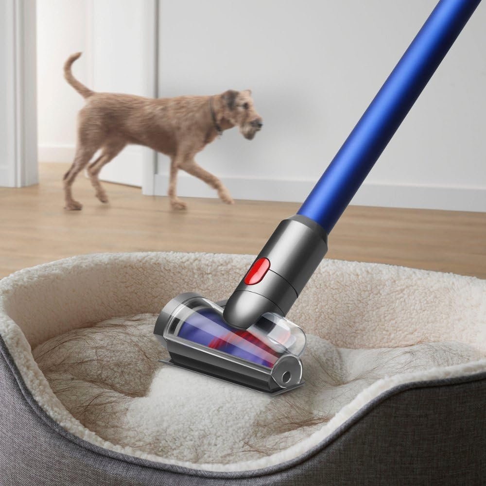 dyson v11 cordless stick vacuum, large, nickel/blue dyson v11 cordless stick vacuum, large, nickel/blue