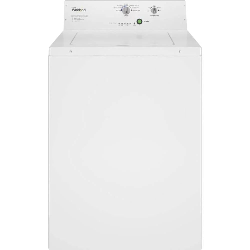 whirlpool – 2.9 cu. ft. high efficiency top load washer with deep water wash system – white whirlpool – 2.9 cu. ft. high efficiency top load washer with deep water wash system – white