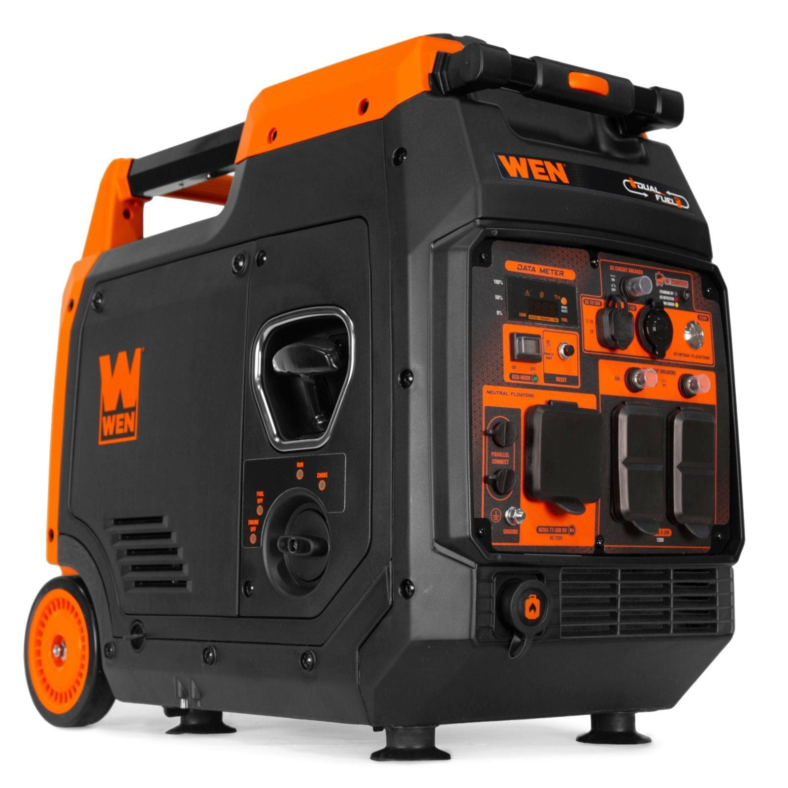 wen df480ix quiet and lightweight 4800 watt dual fuel rv ready electric start wen df480ix quiet and lightweight 4800 watt dual fuel rv ready electric start