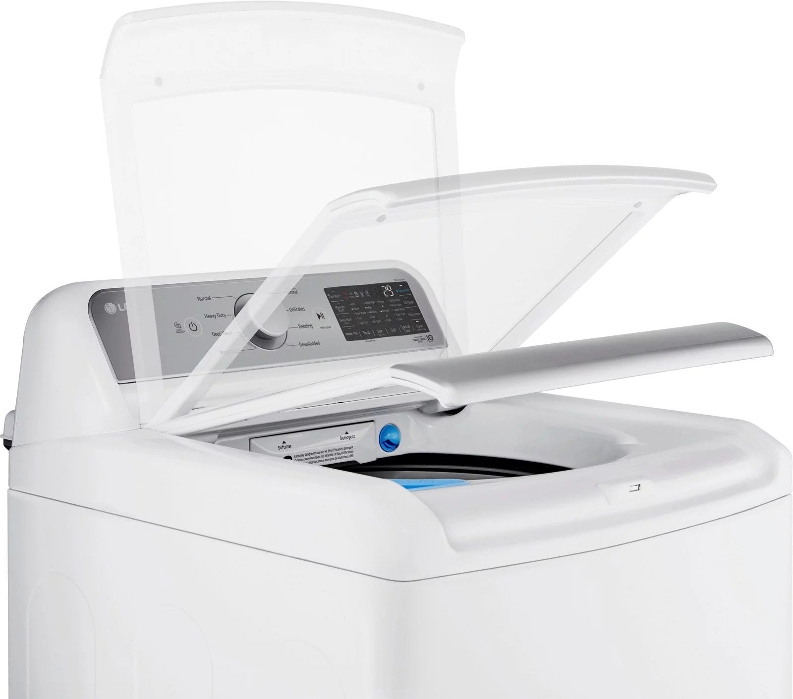 lg – 5.5 cu. ft. smart top load washer with turbowash3d – white lg – 5.5 cu. ft. smart top load washer with turbowash3d – white