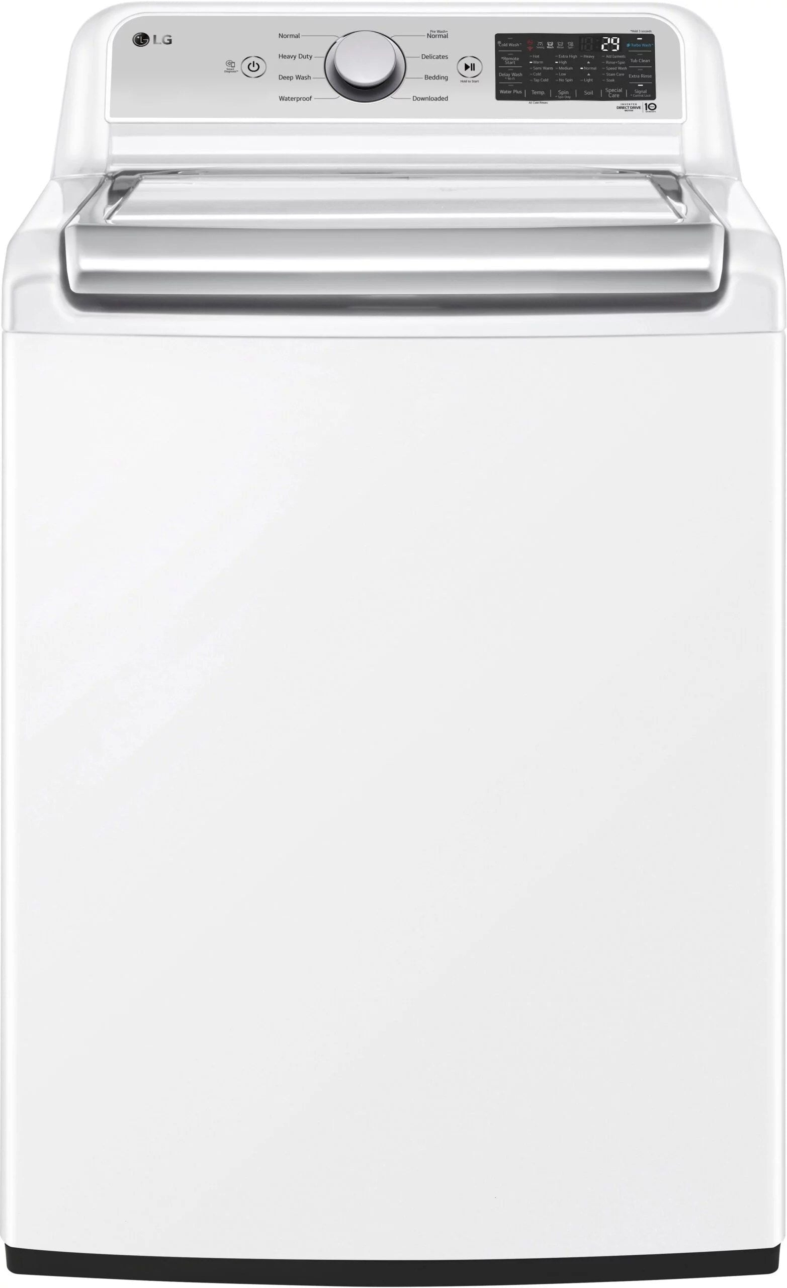 lg – 5.5 cu. ft. smart top load washer with turbowash3d – white lg – 5.5 cu. ft. smart top load washer with turbowash3d – white