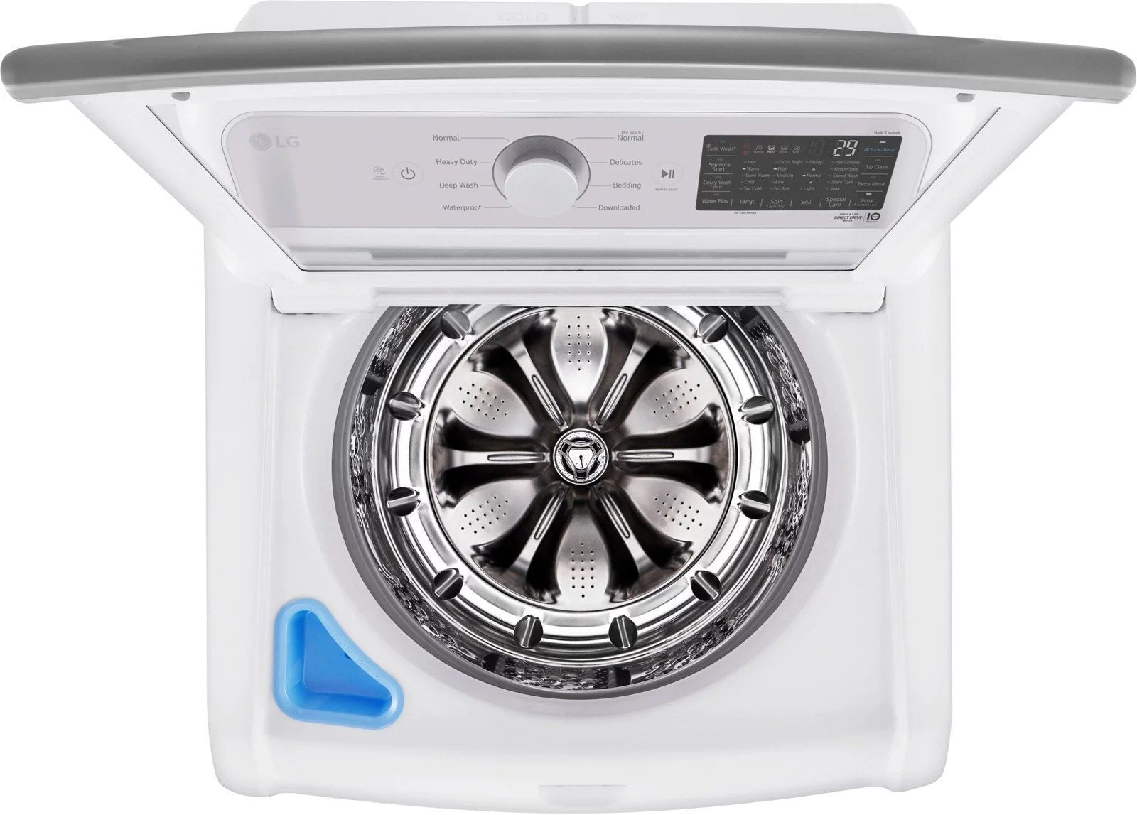 lg – 5.5 cu. ft. smart top load washer with turbowash3d – white lg – 5.5 cu. ft. smart top load washer with turbowash3d – white