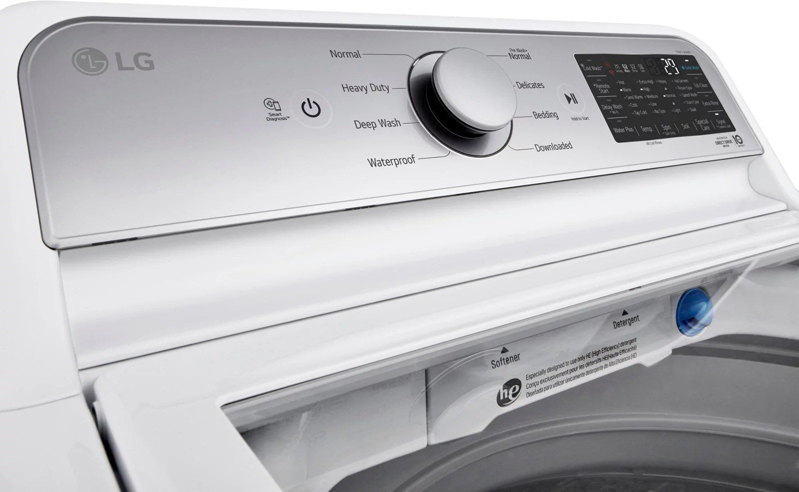 lg – 5.5 cu. ft. smart top load washer with turbowash3d – white lg – 5.5 cu. ft. smart top load washer with turbowash3d – white