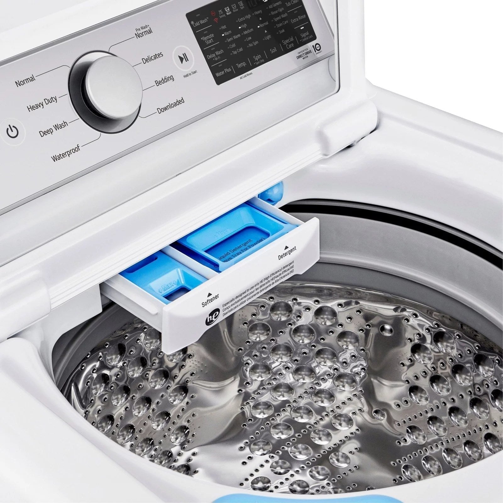 lg – 5.5 cu. ft. smart top load washer with turbowash3d – white lg – 5.5 cu. ft. smart top load washer with turbowash3d – white