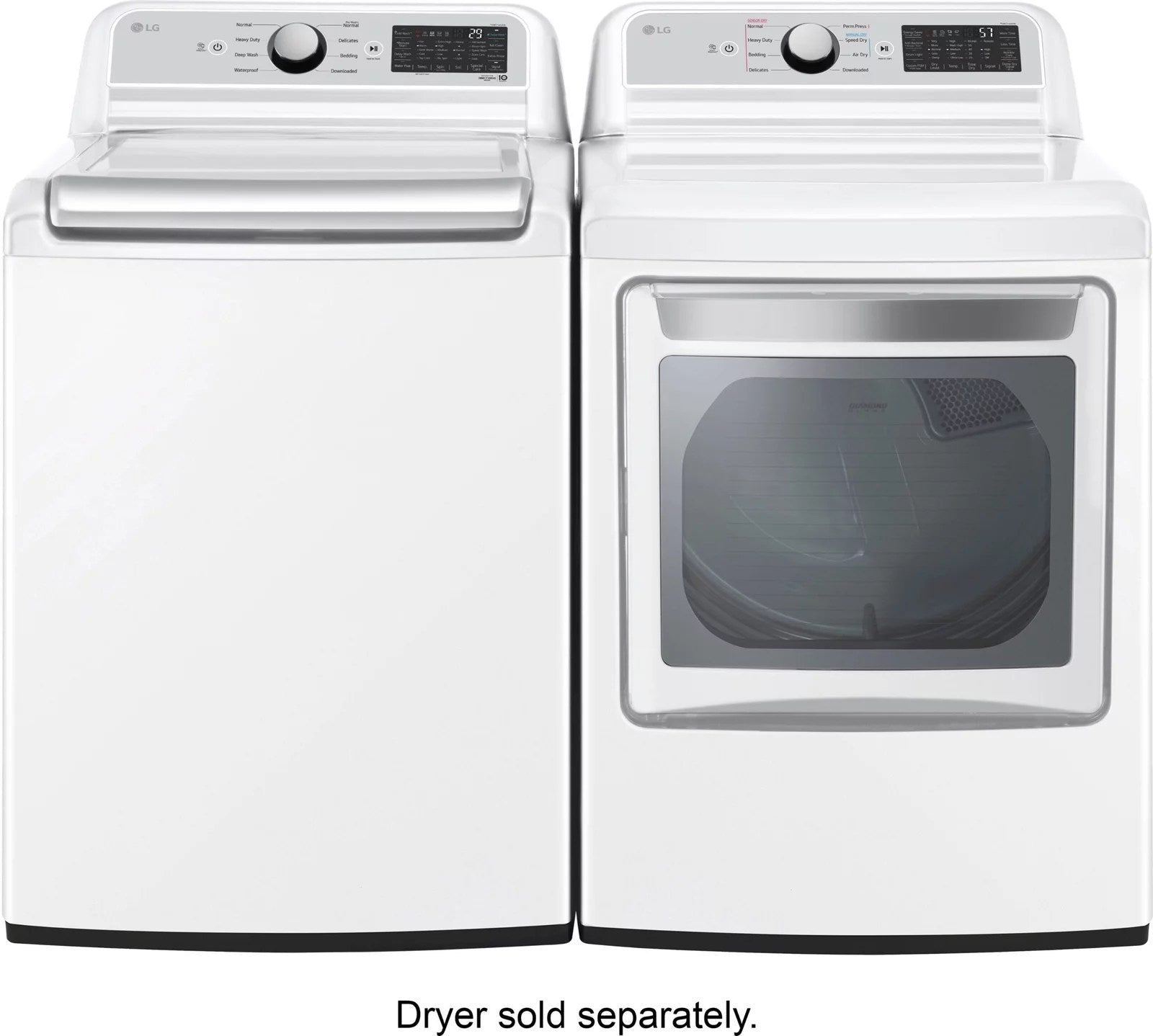lg – 5.5 cu. ft. smart top load washer with turbowash3d – white lg – 5.5 cu. ft. smart top load washer with turbowash3d – white