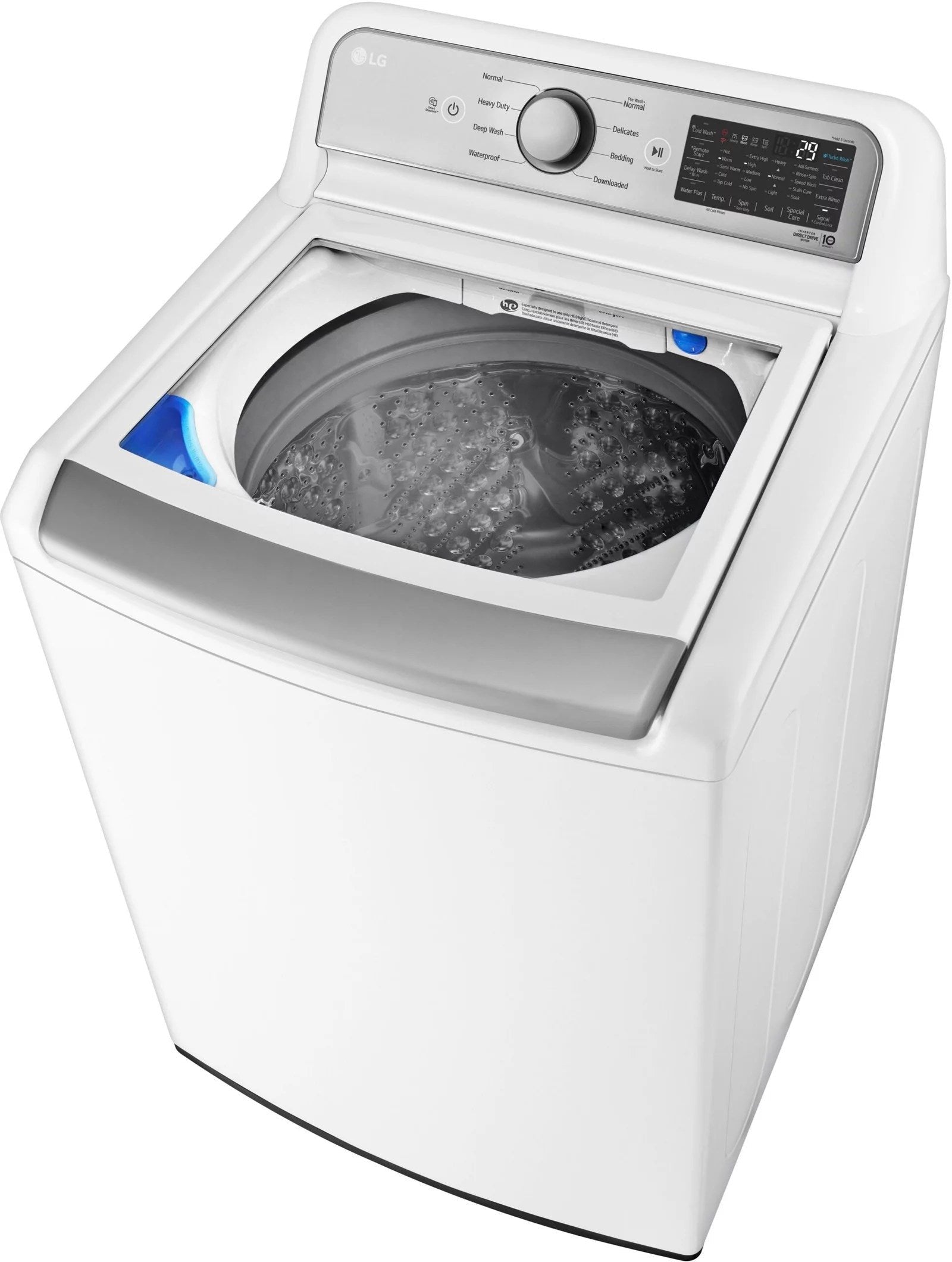 lg – 5.5 cu. ft. smart top load washer with turbowash3d – white lg – 5.5 cu. ft. smart top load washer with turbowash3d – white