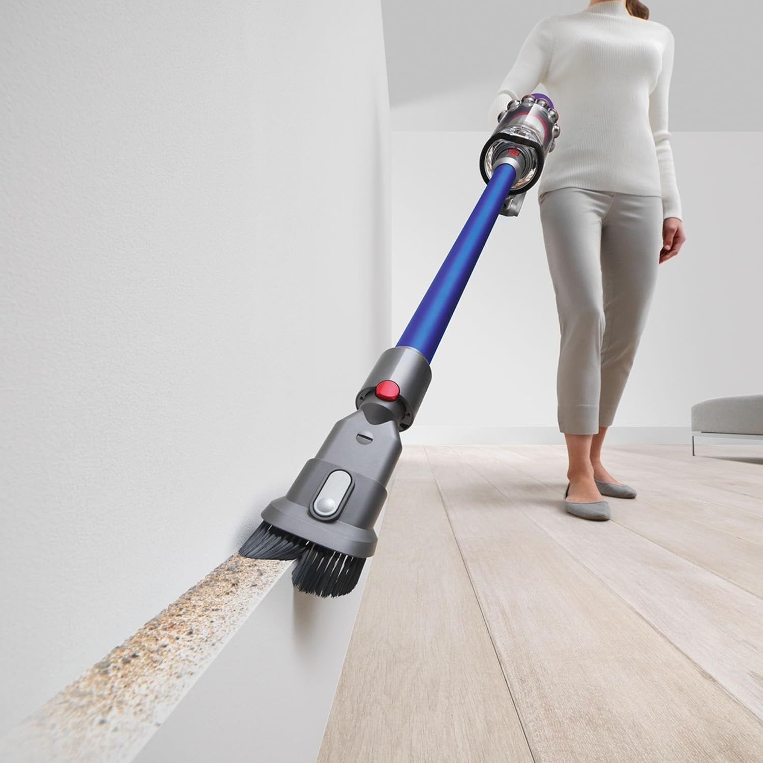 dyson v11 cordless stick vacuum, large, nickel/blue dyson v11 cordless stick vacuum, large, nickel/blue