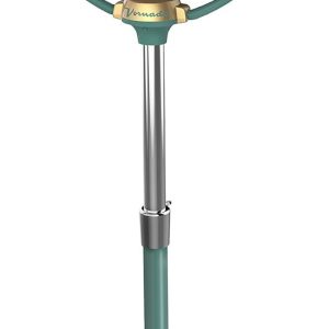 vornado vfanâ„¢ sr. pedestal vintage fan, retro metal, standing air circulator for cooling & decor, 3 speeds, adjustable tilt, adjustable height, durable pedestal fan for bedroom & home, green