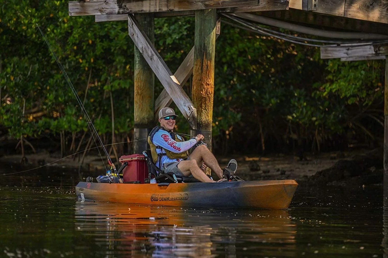 old town sportsman pdl 106 pedal fishing kayak old town sportsman pdl 106 pedal fishing kayak