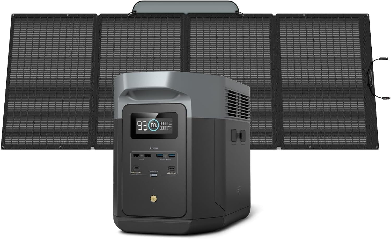 ef ecoflow portable power station delta 2 max, 2400w lfp solar generator, full charge in 1 hr ef ecoflow portable power station delta 2 max, 2400w lfp solar generator, full charge in 1 hr