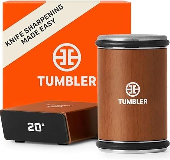 the original tumbler rolling knife sharpener™ – knife sharpening made easy – rolling knife sharpener tool for kitchen knives – knife sharpener kit offers 15 & 20 degree sharpening (wood) the original tumbler rolling knife sharpener™ – knife sharpening made easy – rolling knife sharpener tool for kitchen knives – knife sharpener kit offers 15 & 20 degree sharpening (wood)