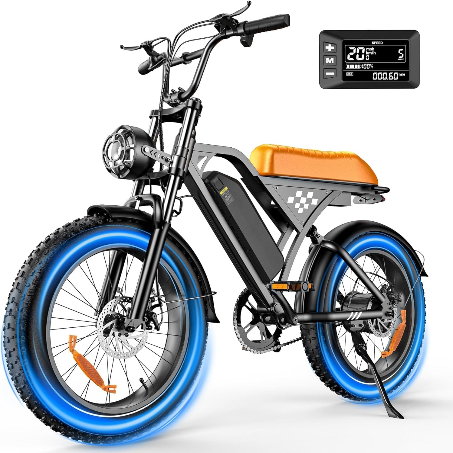 electric bike for adults, 750–1000w, 60 mile range, 20mph, 20″/26″ tires, mountain & commuting electric bike for adults, 750–1000w, 60 mile range, 20mph, 20″/26″ tires, mountain & commuting