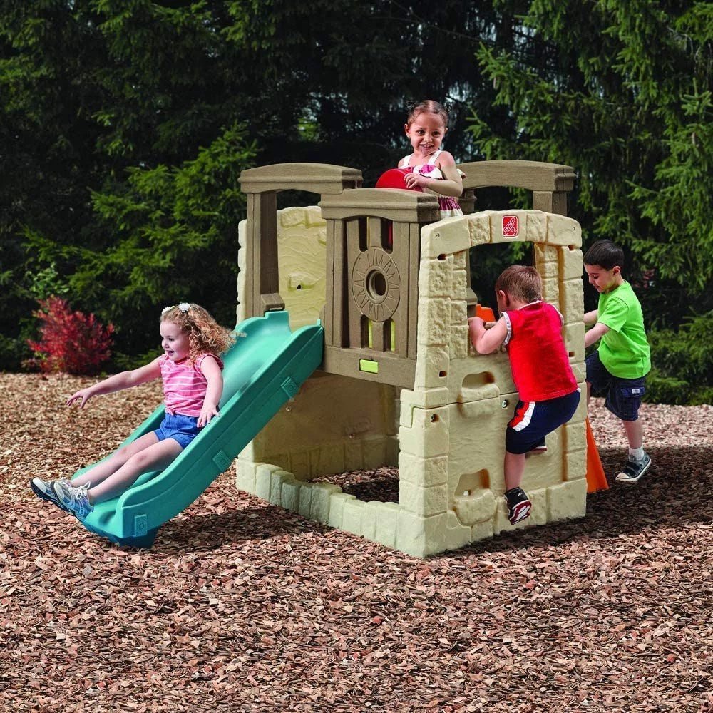 step2 naturally playful woodland climber ii with slide, green step2 naturally playful woodland climber ii with slide, green