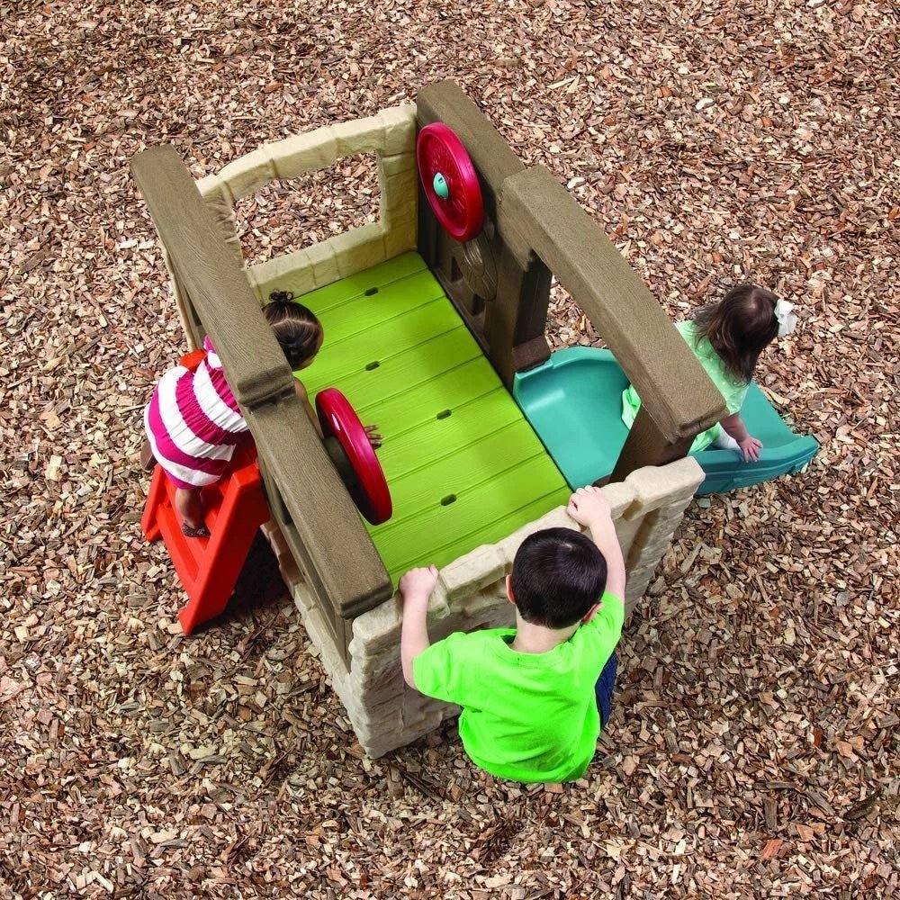 step2 naturally playful woodland climber ii with slide, green step2 naturally playful woodland climber ii with slide, green