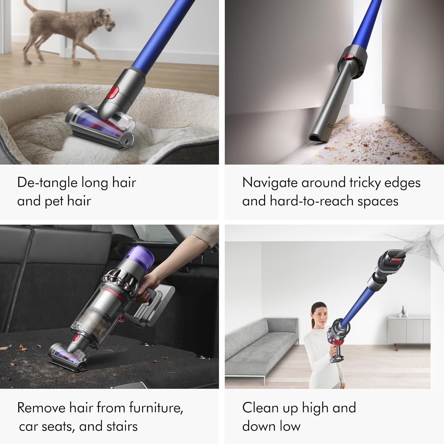 dyson v11 cordless stick vacuum, large, nickel/blue dyson v11 cordless stick vacuum, large, nickel/blue