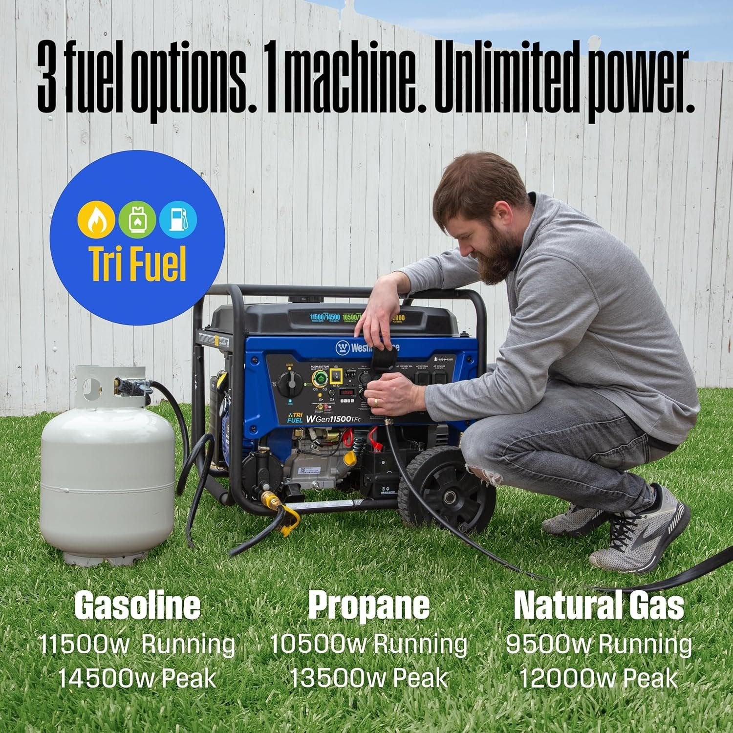 westinghouse 14,500 watt tri fuel portable generator westinghouse 14,500 watt tri fuel portable generator