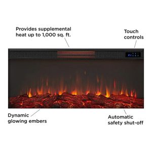 real flame alcott 75″ landscape electrics fireplaces