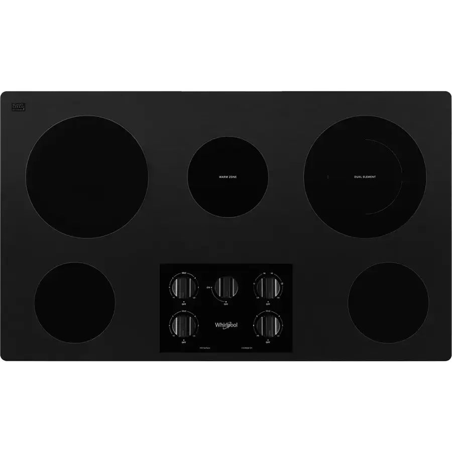 whirlpool 36 inch electric ceramic glass cooktops wce55us6hb whirlpool 36 inch electric ceramic glass cooktops wce55us6hb