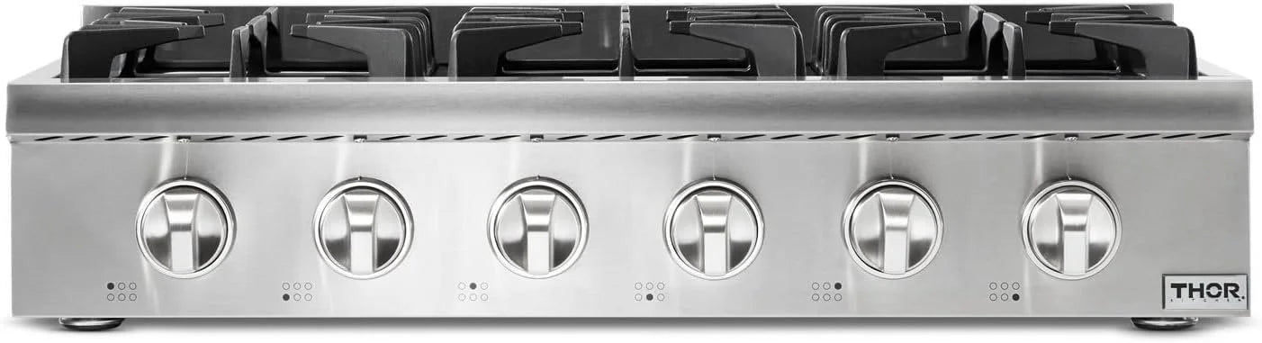 thor kitchen 36 inch gas rangetops hrt3618u thor kitchen 36 inch gas rangetops hrt3618u