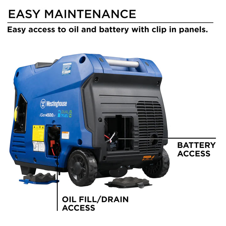 westinghouse igen4500df 3700w dual fuel portable inverter generator westinghouse igen4500df 3700w dual fuel portable inverter generator