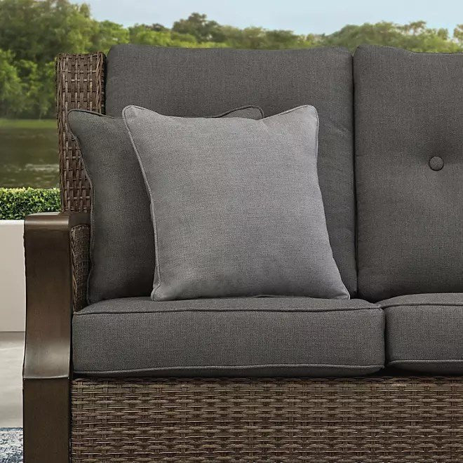 newcastle 6 piece patio deep seating set with fire pit – smoke – member’s mark newcastle 6 piece patio deep seating set with fire pit – smoke – member’s mark