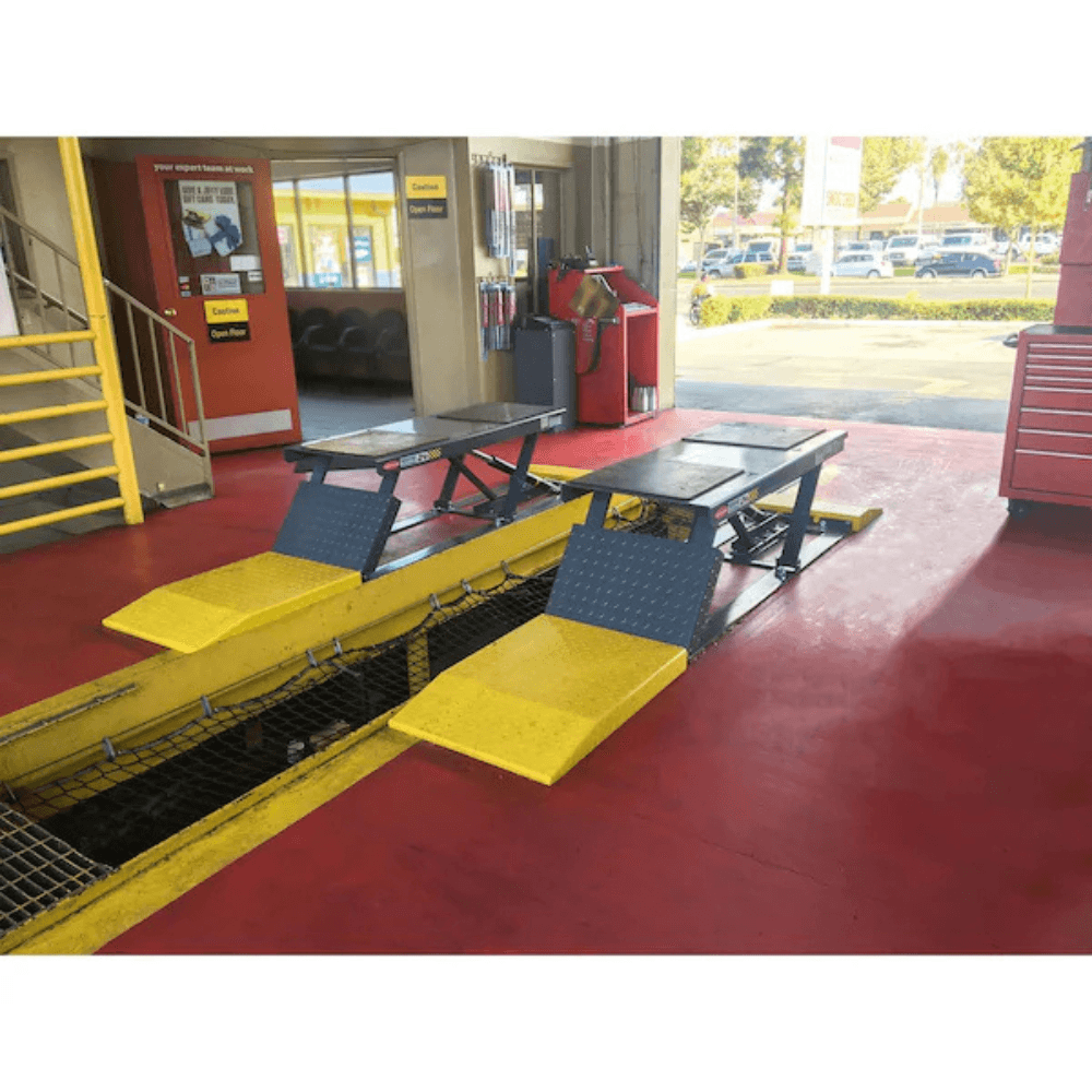 9,000 lb. capacity / low rise lift / open center / pit style 9,000 lb. capacity / low rise lift / open center / pit style