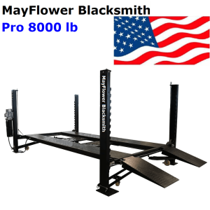 mayflower blacksmith heavy duty four post lift car lift storage service pro 8000