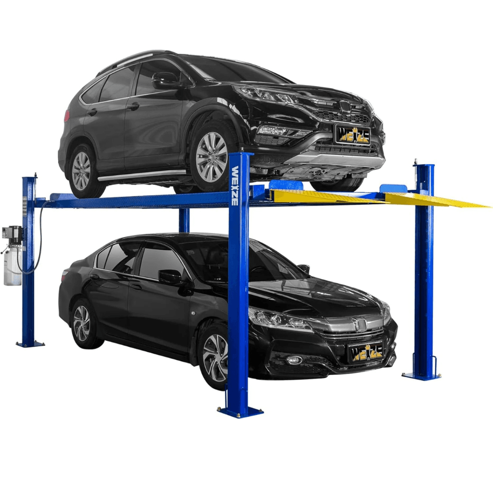 weize 8500lbs 4 post car lift with caster kits – pla 1030 weize 8500lbs 4 post car lift with caster kits – pla 1030