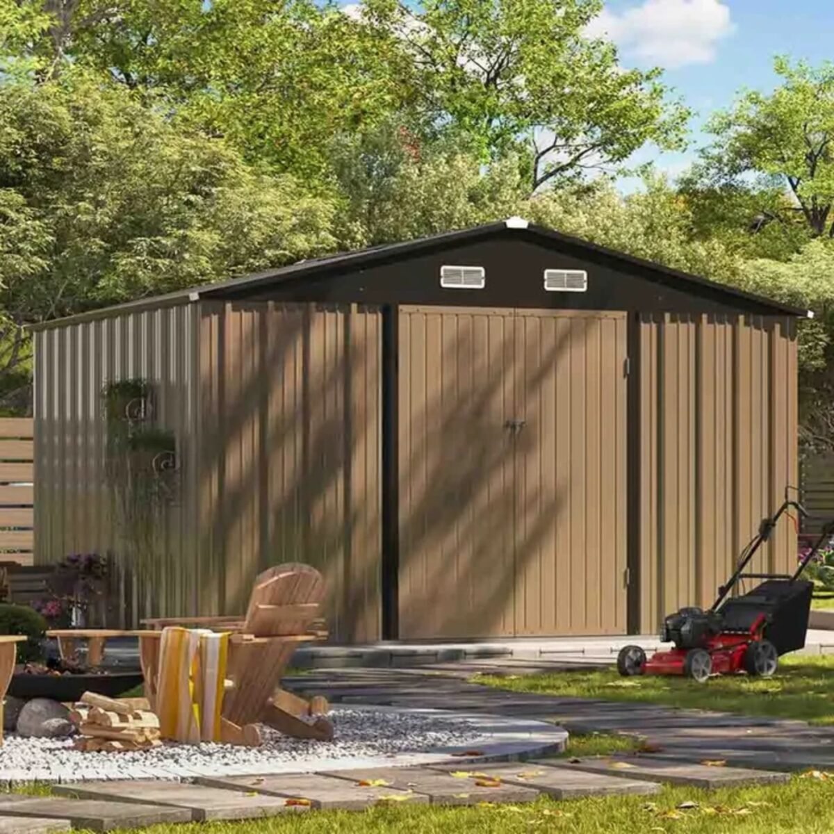 patiowell 10×8 shed with windows patiowell 10×8 shed with windows