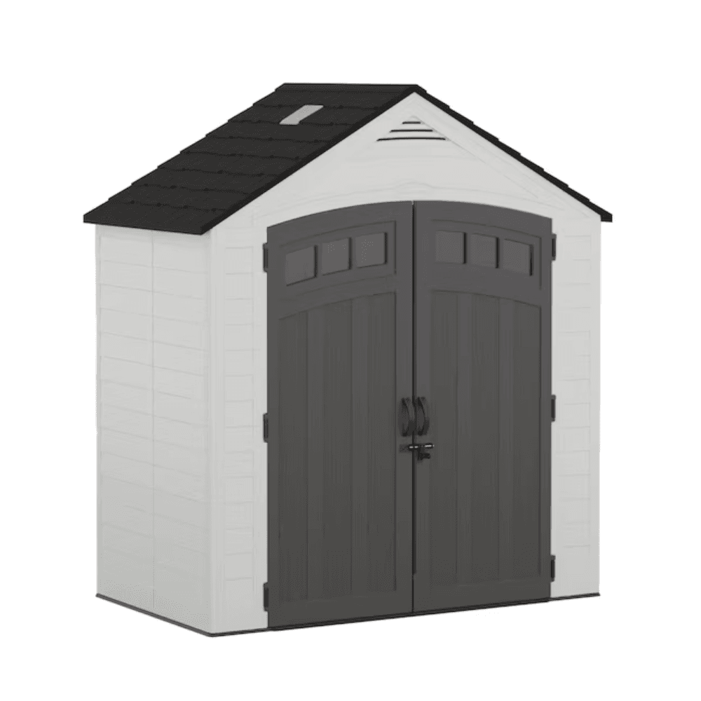 suncast 7 ft x 4 ft vista resin storage shed (floor included) suncast 7 ft x 4 ft vista resin storage shed (floor included)
