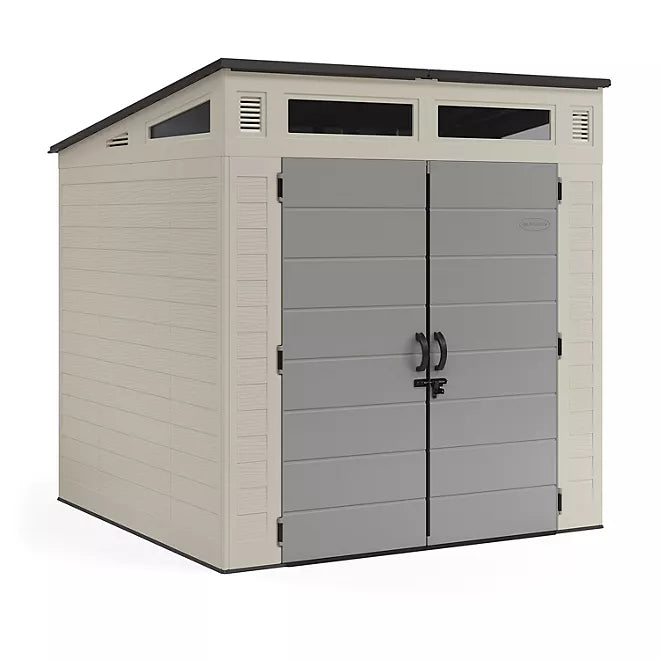 suncast 7′ x 7′ modernist resin outdoor storage shed suncast 7′ x 7′ modernist resin outdoor storage shed