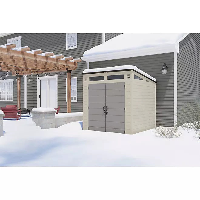 suncast 7′ x 7′ modernist resin outdoor storage shed suncast 7′ x 7′ modernist resin outdoor storage shed
