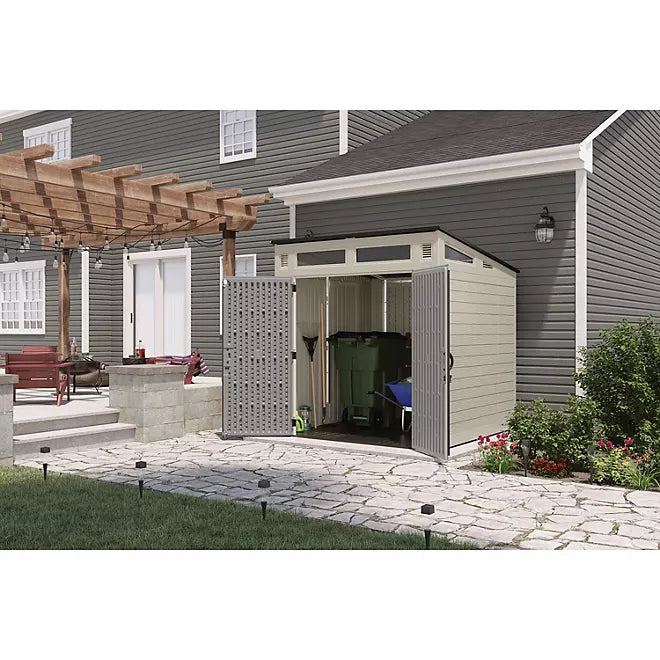 suncast 7′ x 7′ modernist resin outdoor storage shed suncast 7′ x 7′ modernist resin outdoor storage shed