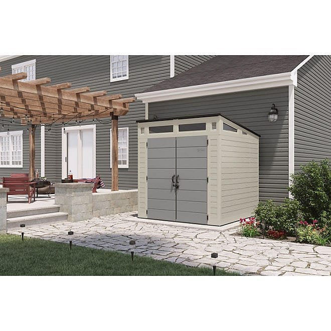 suncast 7′ x 7′ modernist resin outdoor storage shed suncast 7′ x 7′ modernist resin outdoor storage shed