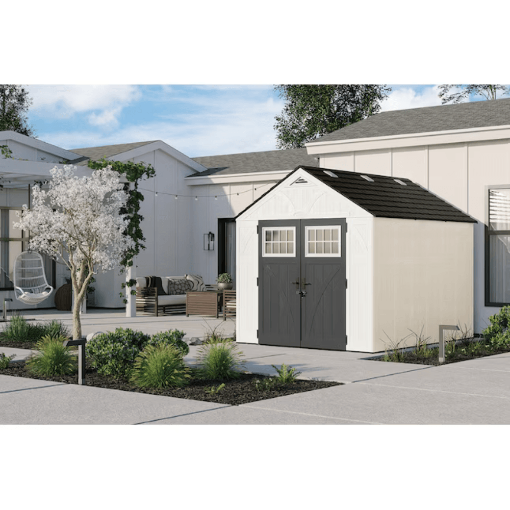 suncast 8 ft x 10 ft tremont resin storage shed (floor included) suncast 8 ft x 10 ft tremont resin storage shed (floor included)