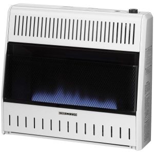 procom reconditioned dual fuel ventless blue flame heater – 30,000 btu, t stat control – model# mnsd300tba r