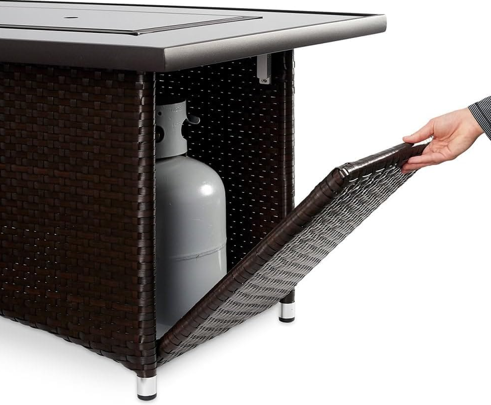 the outdoor greatroom company montego 59 inch linear propane gas fire pit table the outdoor greatroom company montego 59 inch linear propane gas fire pit table
