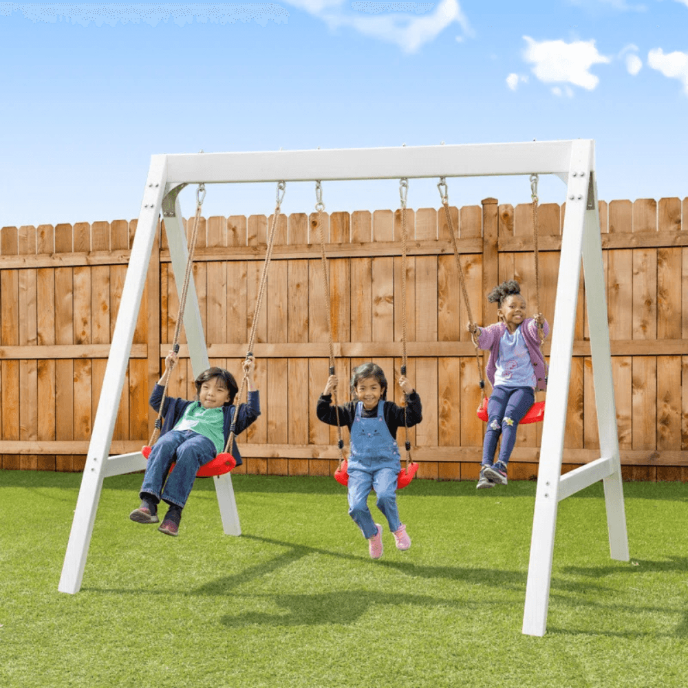 sports power vinyl covered wood swing set – classic & durable for outdoor fun sports power vinyl covered wood swing set – classic & durable for outdoor fun