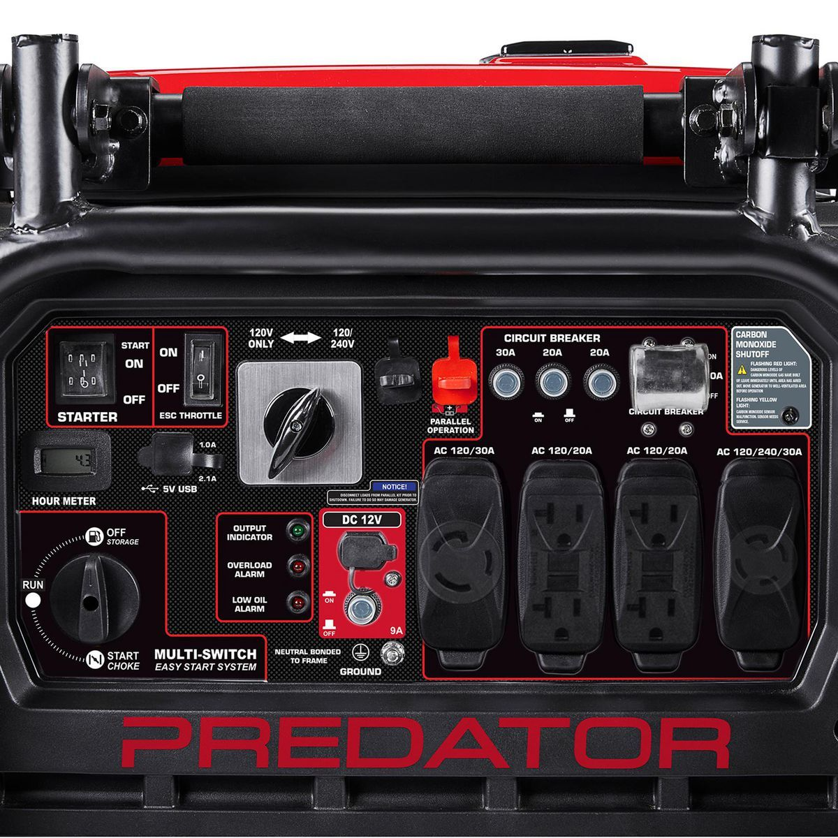 predator 9500 watt super quiet inverter generator with co secure technology predator 9500 watt super quiet inverter generator with co secure technology