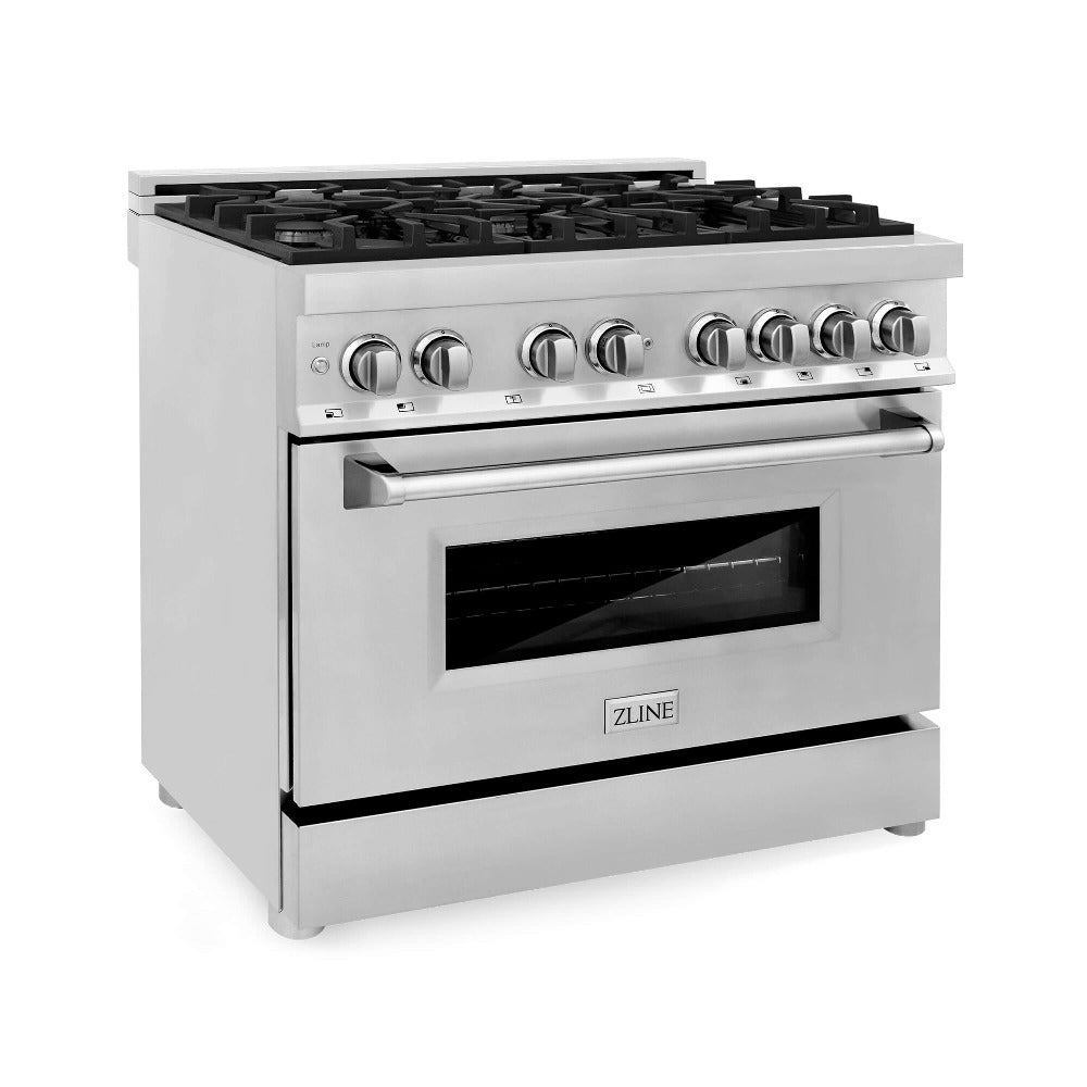 zline 36 in. professional dual fuel range – fingerprint resistant stainless steel zline 36 in. professional dual fuel range – fingerprint resistant stainless steel