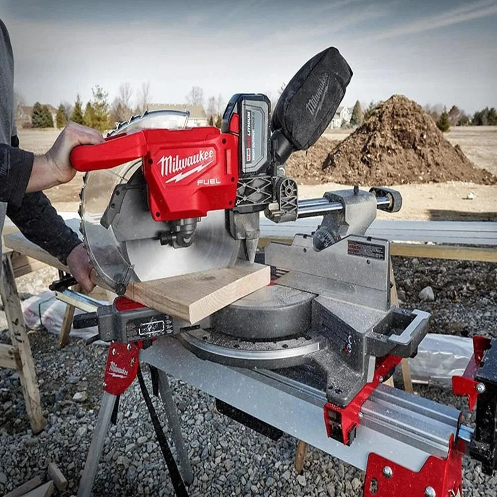 milwaukee 18v lithium ion brushless cordless 12 in. dual bevel sliding compound milwaukee 18v lithium ion brushless cordless 12 in. dual bevel sliding compound